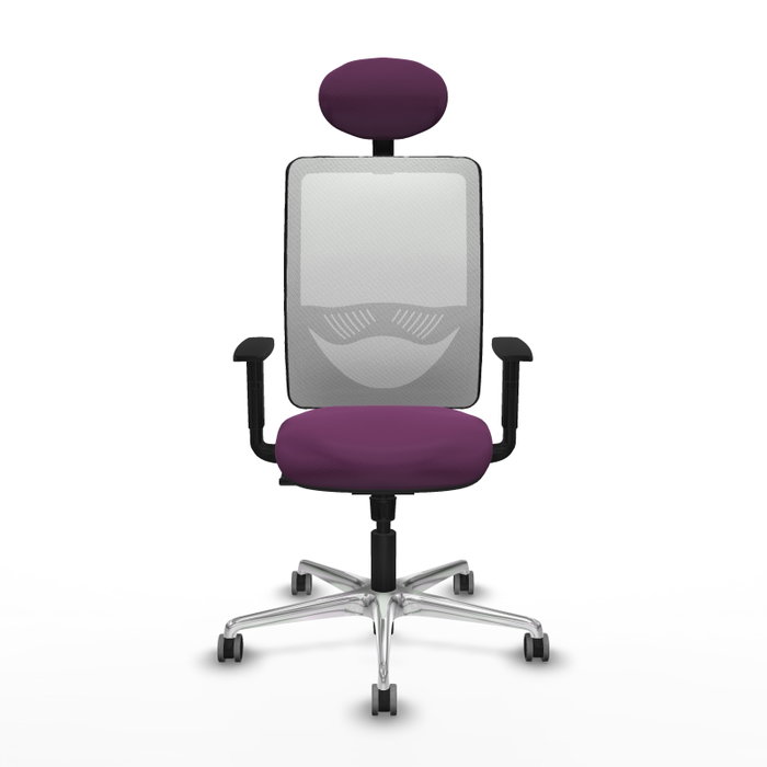 PIQUERAS Y CRESPO Silla de oficina Zulema con mecanismo Sincro, Morado y Blanco PIQUERAS Y CRESPO Silla de oficina Zulema con mecanismo Sincro, Morado y Blanco