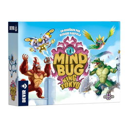 Nerdlab Mindbug King of Tokyo - Juego de Cartas Estratégico de 2 Jugadores - Edición Especial con Dado y Cartas de Poder - A Partir de 8 Años