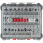Bosch Professional Juego de 30 fresas mixtas con diámetro de vástago de 8 mm