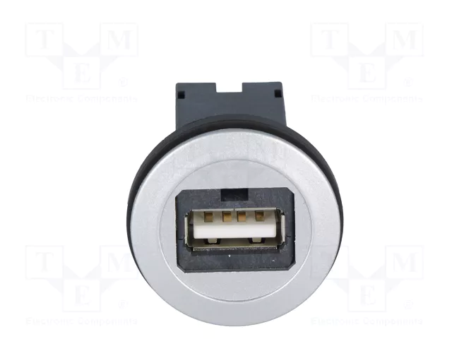 HARTING Conector hembra USB har-port 22mm IP20 Plata HARTING Conector hembra USB har-port 22mm IP20 Plata