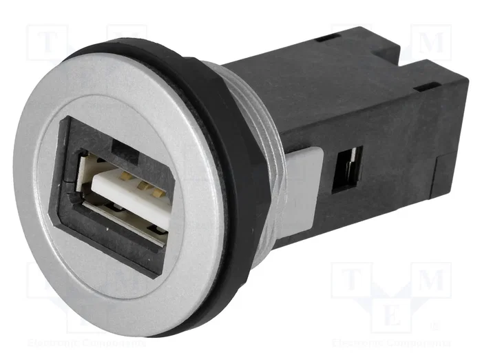HARTING Conector hembra USB har-port 22mm IP20 Plata HARTING Conector hembra USB har-port 22mm IP20 Plata