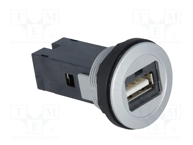 HARTING Conector hembra USB har-port 22mm IP20 Plata HARTING Conector hembra USB har-port 22mm IP20 Plata