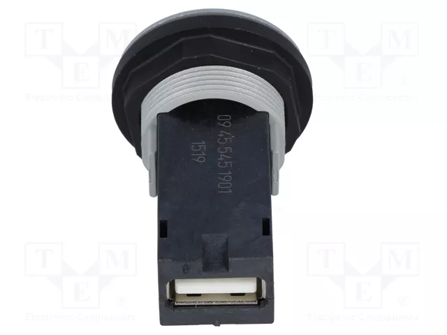 HARTING Conector hembra USB har-port 22mm IP20 Plata HARTING Conector hembra USB har-port 22mm IP20 Plata