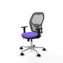 PIQUERAS Y CRESPO Silla de oficina Jorquera con mecanismo Sincro/Traslack, Lila y Gris