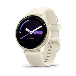 Garmin vivoactive 6 Reloj Inteligente AMOLED GPS Monitor Frecuencia Cardíaca Aluminio Bone/Lunargold