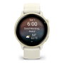 Garmin vivoactive 6 Reloj Deportivo con Pantalla AMOLED 1.2" GPS y Monitor Cardíaco, Blanco Hueso/Lunar Gold Aluminio