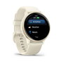 Garmin vivoactive 6 Reloj Deportivo con Pantalla AMOLED 1.2" GPS y Monitor Cardíaco, Blanco Hueso/Lunar Gold Aluminio