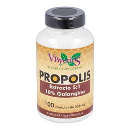 VBYOTICS Propolis 100 Cápsulas - 1350 mg por 3 Cápsulas, Extracto Seco de Própolis