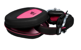 Port Designs Funda para Auriculares Gaming, Negro y Rosa, Compatible con Modelos de Diadema
