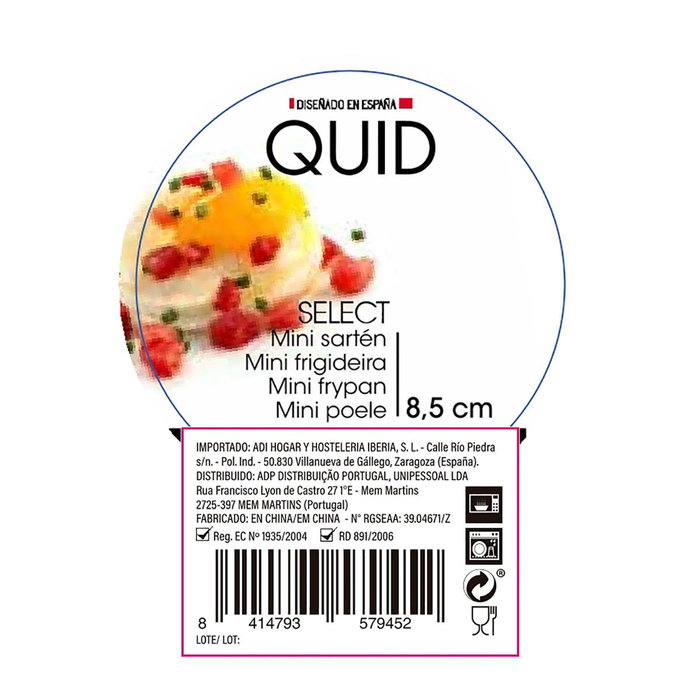 Mini Sartén Porcelana Select Quid 8,5 cm (12 Unidades) Mini Sartén Porcelana Select Quid 8,5 cm (12 Unidades)