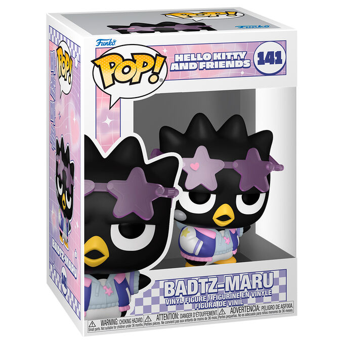 Funko Figura POP Hello Kitty and Friends Badtz-Maru, Figura Vinilo en Caja Regalo