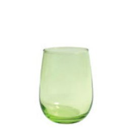 Soler Hispania Ducale - Vaso de vidrio fino verde, capacidad 490 ml / 49 cl, altura 110 mm, diámetro 70 mm, para bebidas (Set de 6)