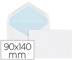 Liderpapel Sobre N.1 Blanco 90x140mm Engomado Caja 500 Unidades