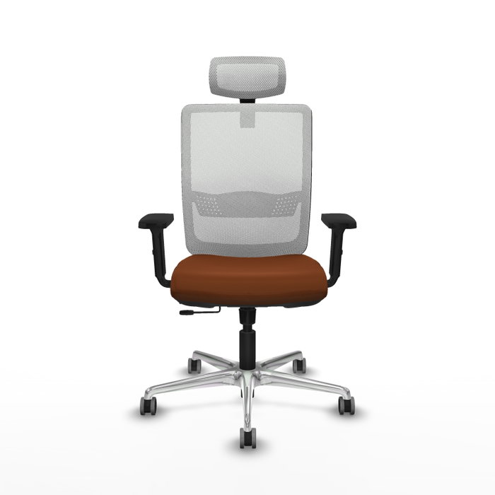 PIQUERAS Y CRESPO Silla de oficina Haches Marrón y Blanco PIQUERAS Y CRESPO Silla de oficina Haches Marrón y Blanco