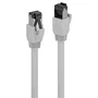 Lindy 47435 Cable de Red 3 m RJ45 Macho, Gris, Categoría 8.1 (Cat8.1) S/FTP (S-STP) LSZH