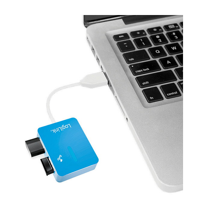 LogiLink Hub USB 2.0 UA0136 con 4 puertos, Azul LogiLink Hub USB 2.0 UA0136 con 4 puertos, Azul