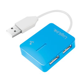 LogiLink HUB USB 2.0 4-Port Smile Azul