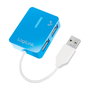 LogiLink Hub USB 2.0 UA0136 con 4 puertos, Azul