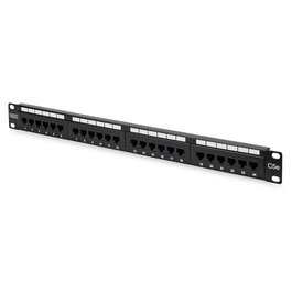 Digitus 1HE 24-Port Patchpanel Cat5e sin blindaje Negro