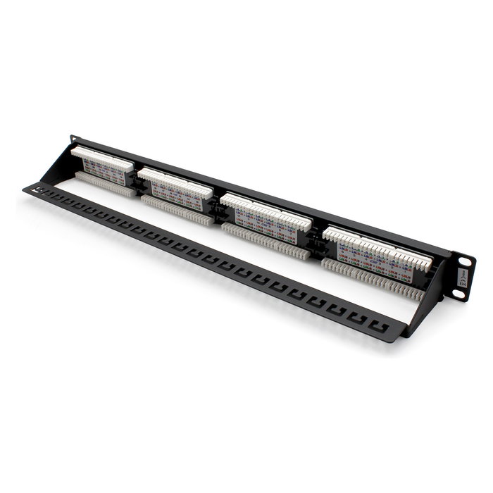 Digitus 1HE 24-Port Patchpanel Cat5e sin blindaje Negro
