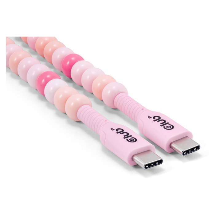 Club 3D Club3D Lifestyle USB-C a USB-C 2m Rosa PD60W 480Mbps Club 3D Club3D Lifestyle USB-C a USB-C 2m Rosa PD60W 480Mbps