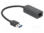 DeLOCK Adaptador de red USB Tipo-A a 2,5 Gigabit LAN RJ45 Negro