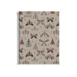 Bloc Miquelrius Eco Design Notebook 1 Micro.Tapa Dura A5 80H 80G Cuadric.5X5 Ecobutterfly (Set de 5)