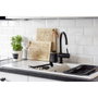 Wenko Escurreplatos Extensible Sievo 36,5 a 50 cm, Negro