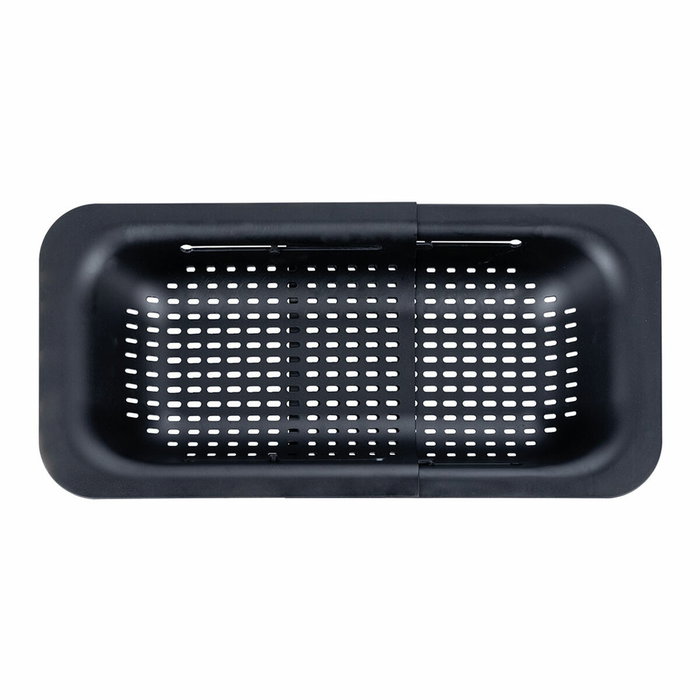 Wenko Escurreplatos Extensible Sievo 36,5 a 50 cm, Negro