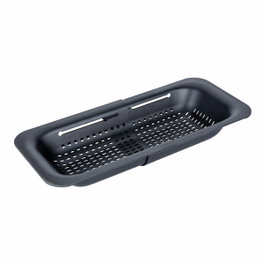Wenko Escurreplatos Extensible Sievo 36,5 a 50 cm, Negro