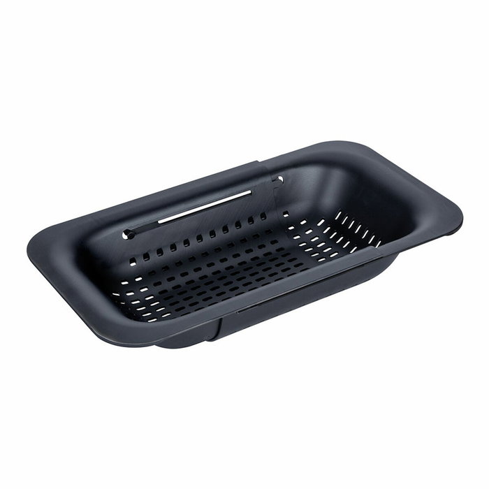 Wenko Escurreplatos Extensible Sievo 36,5 a 50 cm, Negro