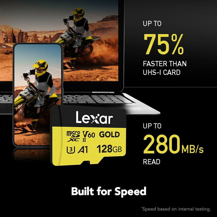 Lexar Professional GOLD 128 GB MicroSDXC UHS-II
