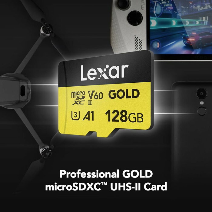 Lexar Professional GOLD 128 GB MicroSDXC UHS-II