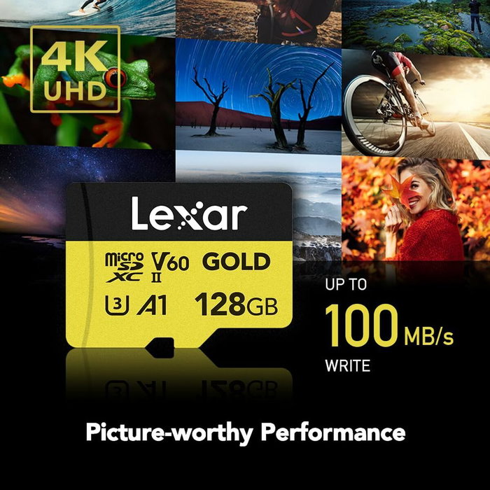 Lexar Professional GOLD 128 GB MicroSDXC UHS-II