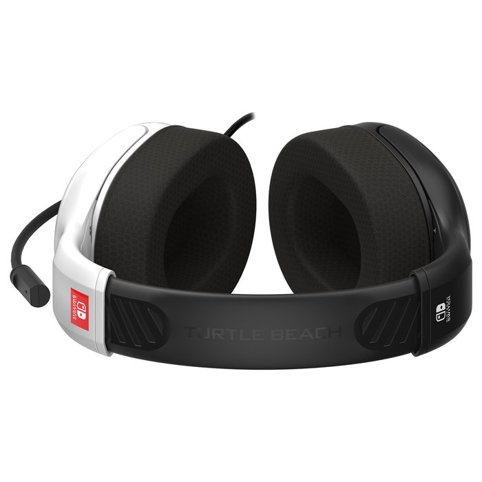 Turtle Beach Airlite Fit Auriculares Gaming con Cable, Licencia Oficial Nintendo Switch/Switch Lite/Switch OLED, Color Negro y Blanco, Circumaural, 20-20000 Hz