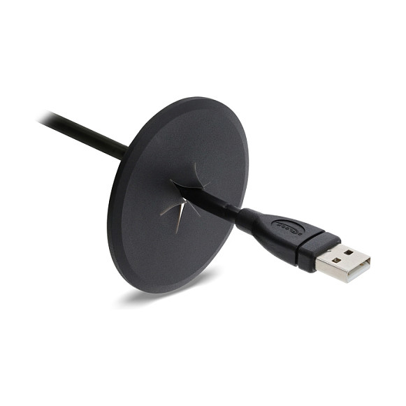 DeLOCK Pasacables de silicona redondo Ø 65 mm 91408