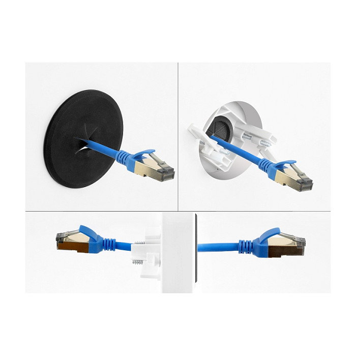 DeLOCK Pasacables de silicona redondo Ø 65 mm 91408