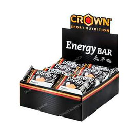 CROWN SPORT NUTRITION Energy Bar Yogur 12x60g - Barrita Energética con Proteína de Suero, Avena y Sabor Yogur - Sin Cobertura Chocolate - Pack de 12
