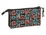 Safta Estuche Portatodo Escolar Mandalorian & Grogu Triple Compartimento con 3 Cremalleras 120x220x30 mm