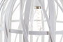 DKD Home Decor Lámpara Techo Mediterraneo Blanco 30.5 x 40.5 x 30.5 cm LED