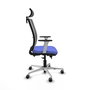 PIQUERAS Y CRESPO Silla de oficina Haches con mecanismo Sincro/Traslack Azul y Gris
