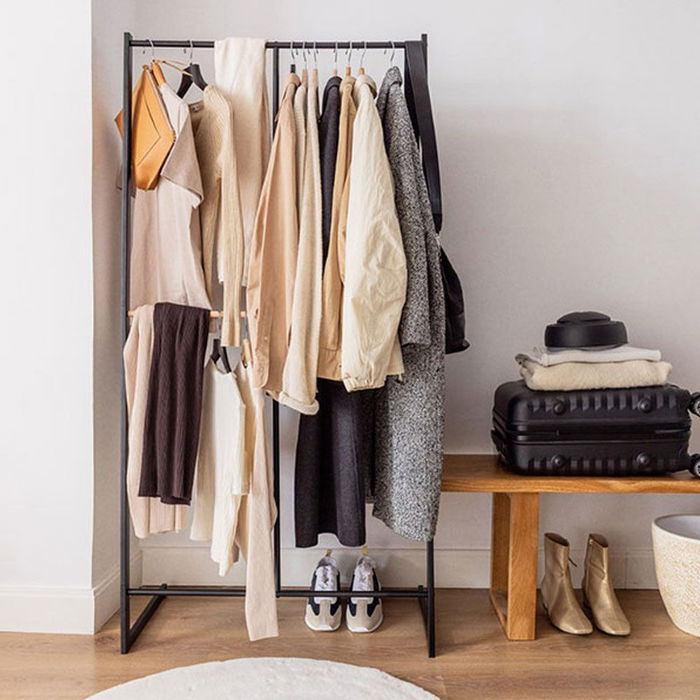 Newlux Perchero Burro Hangy One Negro hasta 15 kg Medida 80 x 40 x 160 cm