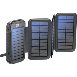 Boompods Neutron Fold Solar Powerbank 16000mAh Negro