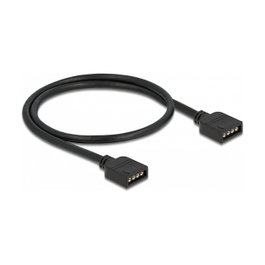 DeLOCK Cable de conexión RGB 4 pines para iluminación LED de 12 V, 30 cm