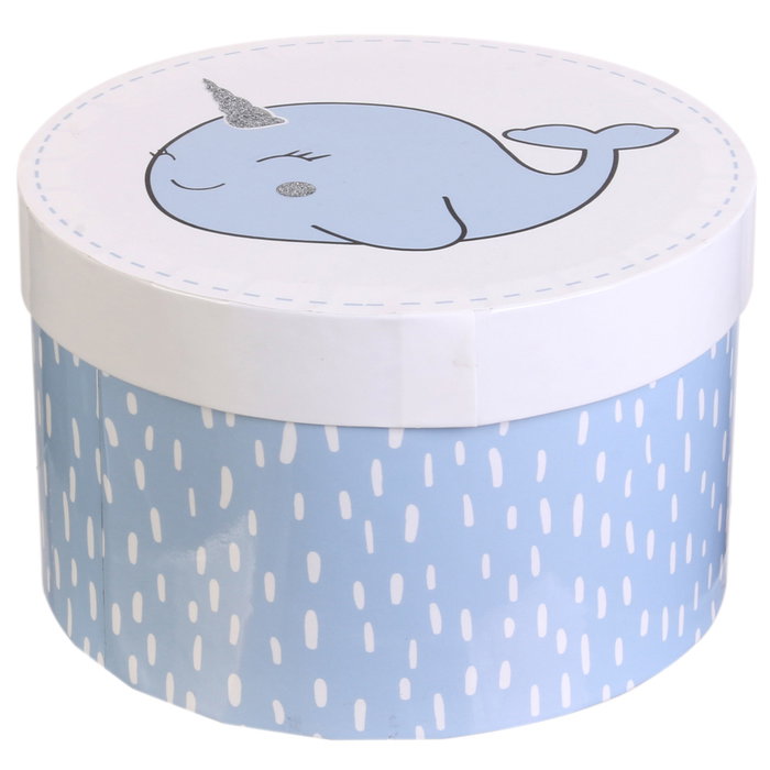 Home Deco Kids Caja Con Compartimentos para Guardar Recuerdos y Pequeños Tesoros, Ilustraciones Variadas (Estrella, Unicornio, Arcoíris), 20x12.5 cm