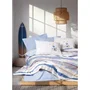 Juego de Cama 220x240 cm + 2 Fundas de Almohada 60x60 cm - 100% Algodón - Azul - ASI8684283035311