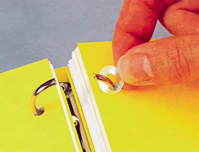 Liderpapel Arandela autoadhesiva blanca blister de 100 unidades