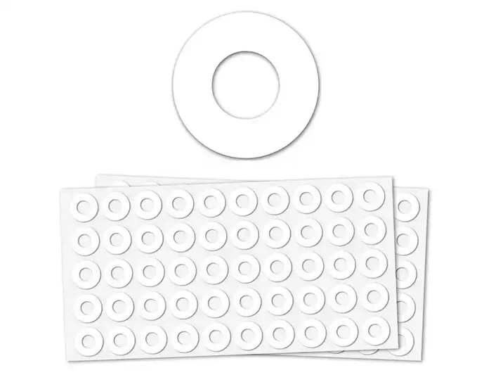 Liderpapel Arandela autoadhesiva blanca blister de 100 unidades