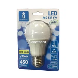 Aigostar Bombilla LED A60-E27 6W 3000K Luz Cálida 510lm