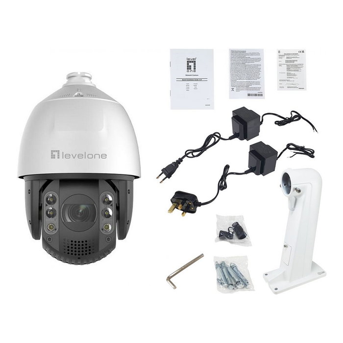 Level One Cámara de Seguridad IP PTZ Dome FCS-4072 Out 4MP H.265 IR 200m PoE Zoom 32x